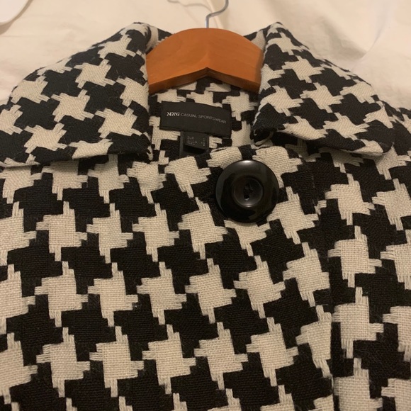 GORGEOUS VINTAGE CROPPY HOUNDSTOOTH JACKET - Picture 6 of 12